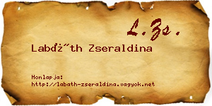 Labáth Zseraldina névjegykártya